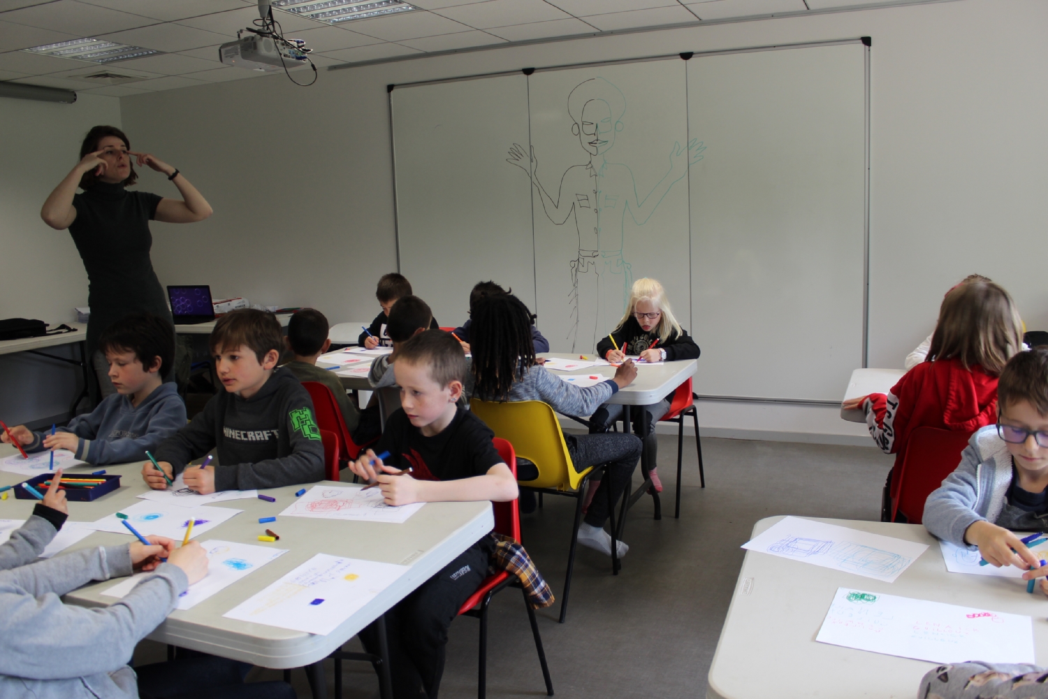 Classe de CE1-CE2 de l'école du Moulin à Vent de Montfort-sur-Meu