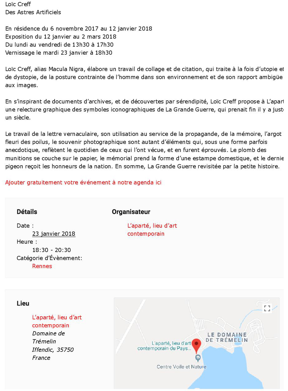 Annonce Unidivers (suite)