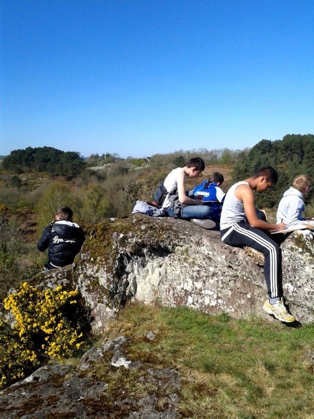 Découverte du vallon de la Chambre au loup (Iffendic) - croquis de paysage