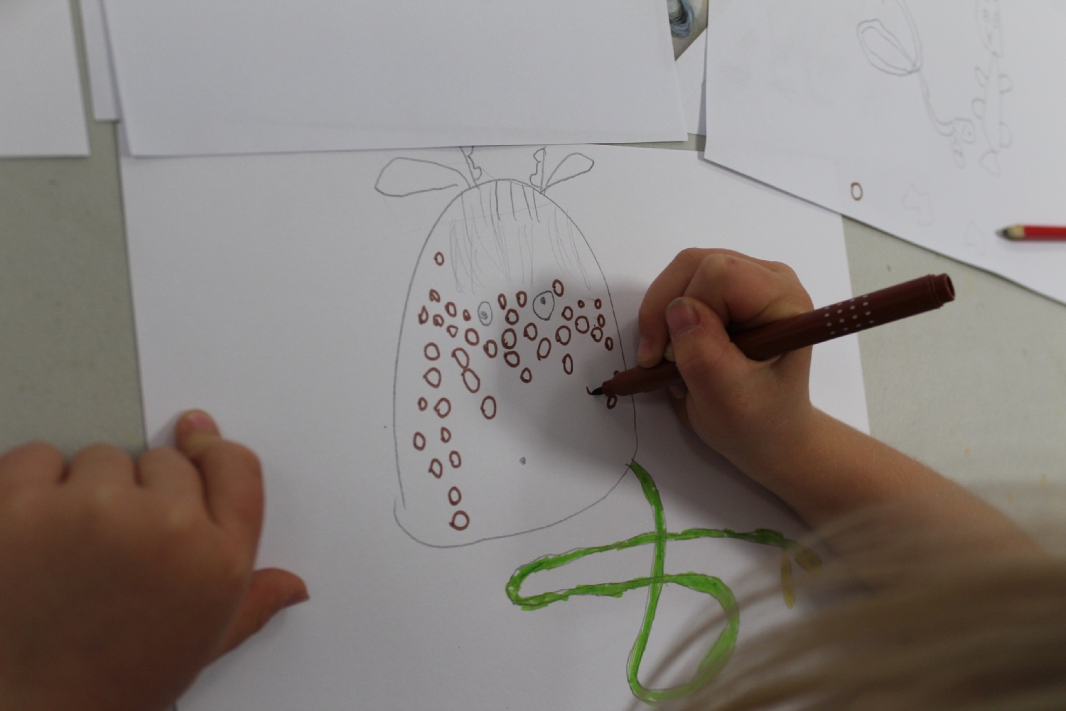 Classe de CP de l'école Saint-Michel de Bédée