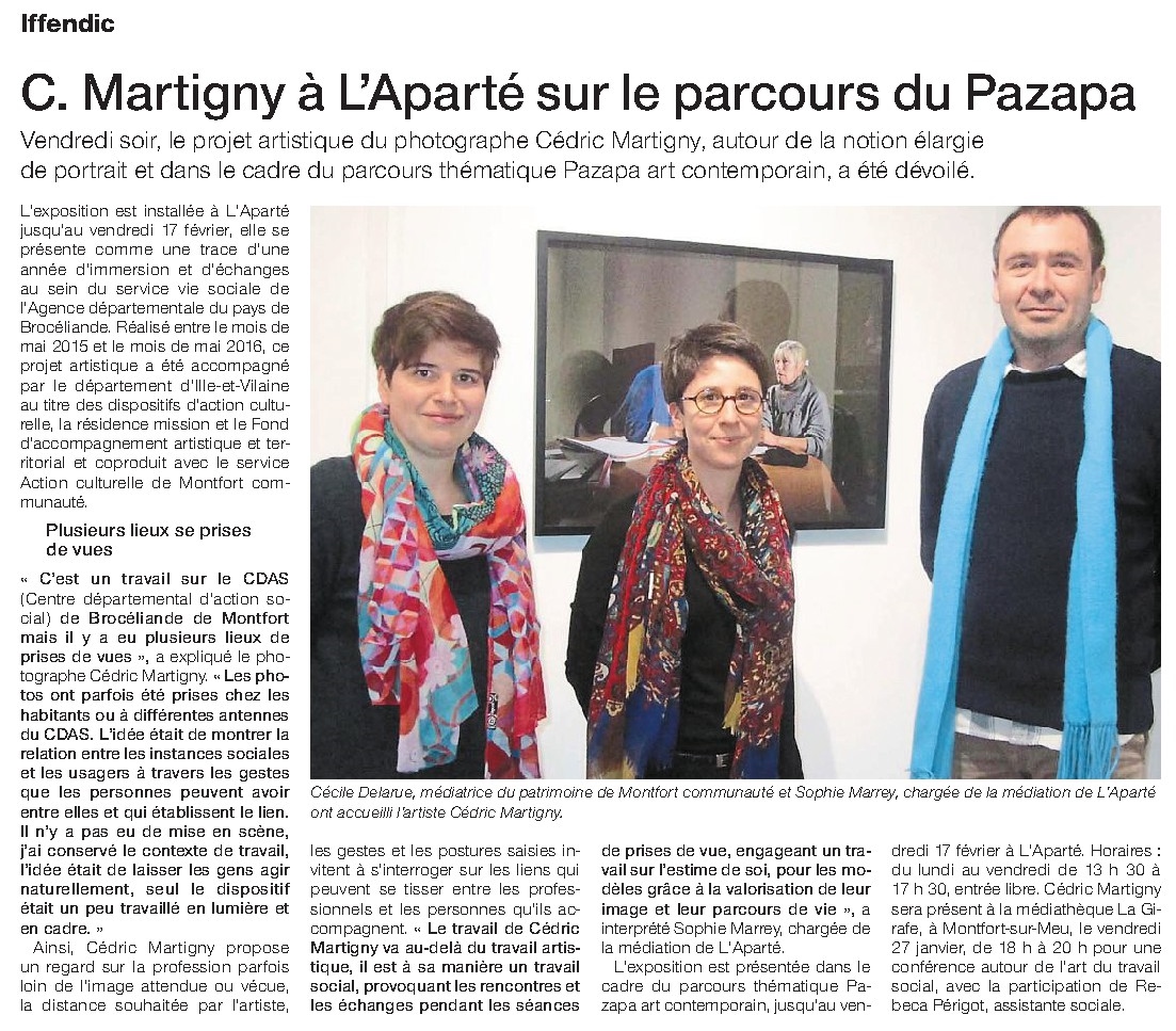 Ouest-France du lundi 23 janvier 2017.