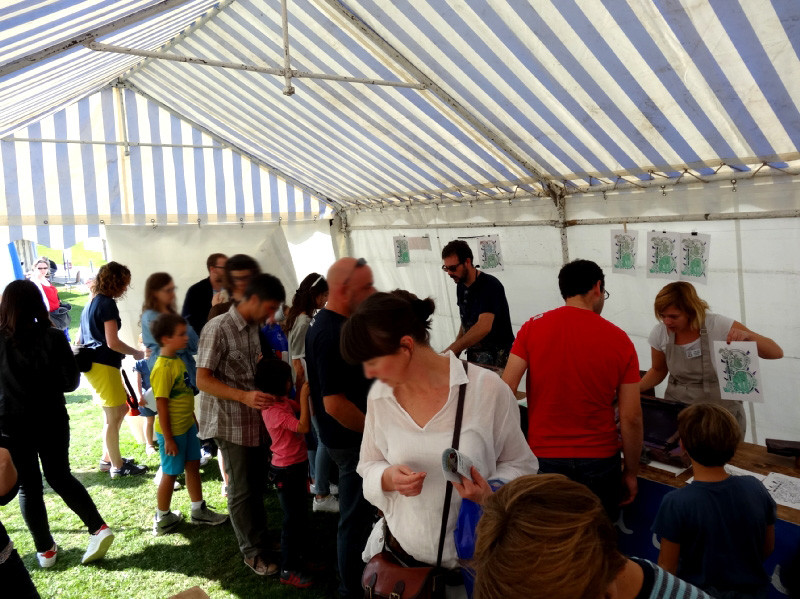 Stand Montfort Communauté au festival Pré en Bulles