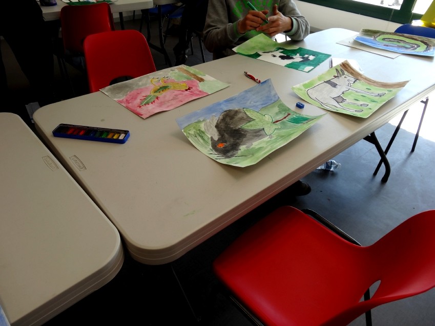 Dessin d'imagination mêlant animal/végétal/minéral