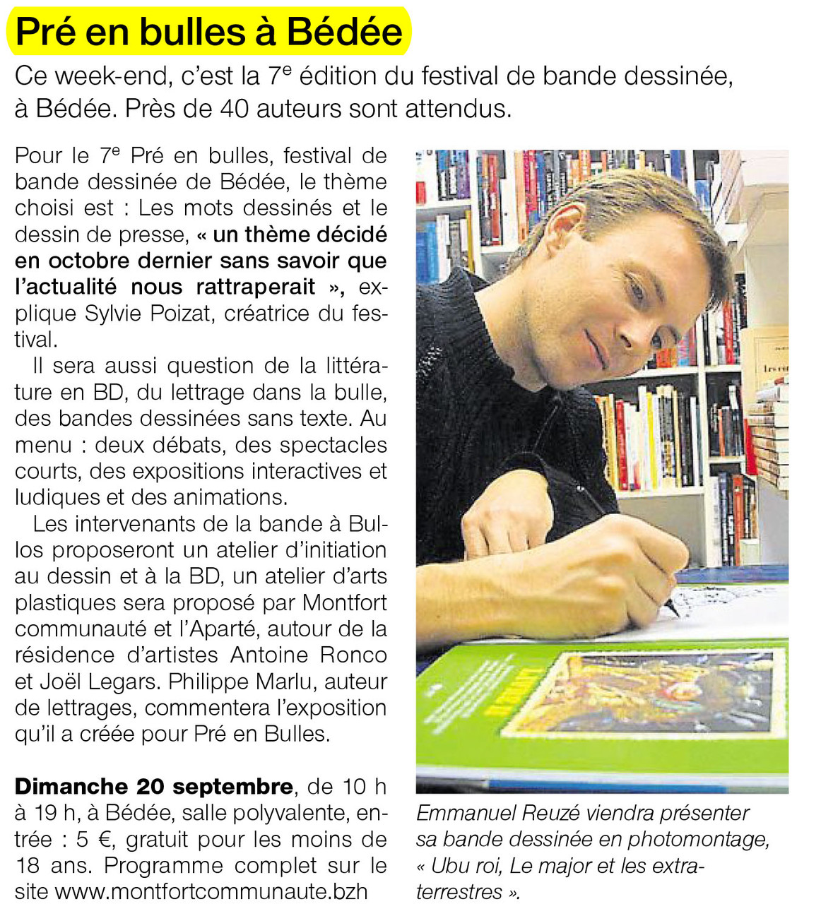 Ouest-France - 20 septembre 2015