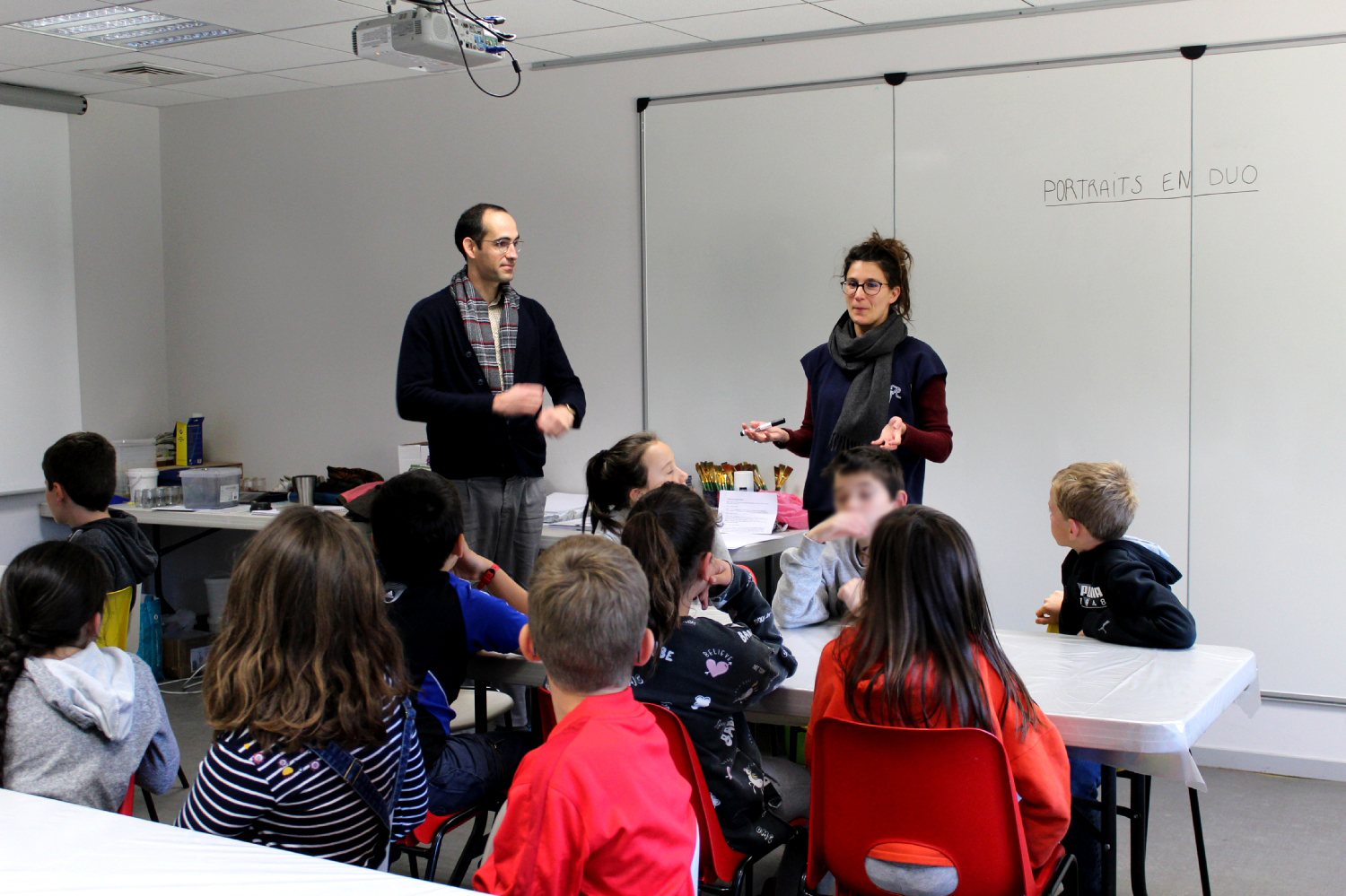 Rencontre avec Julie Bonnaud et Fabien Leplae - classe CM2 de l'école privée Notre-Dame de Montfort-sur-Meu