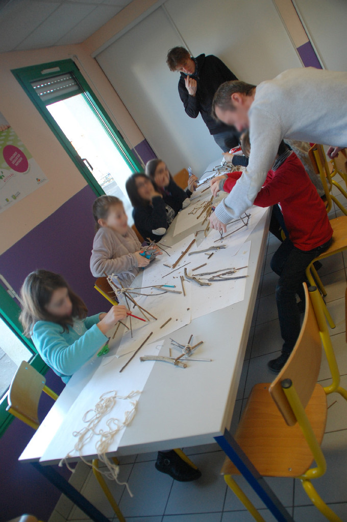 Atelier animé par Pascal Mirande à la bibliothèque l'Astrolabe de Talensac