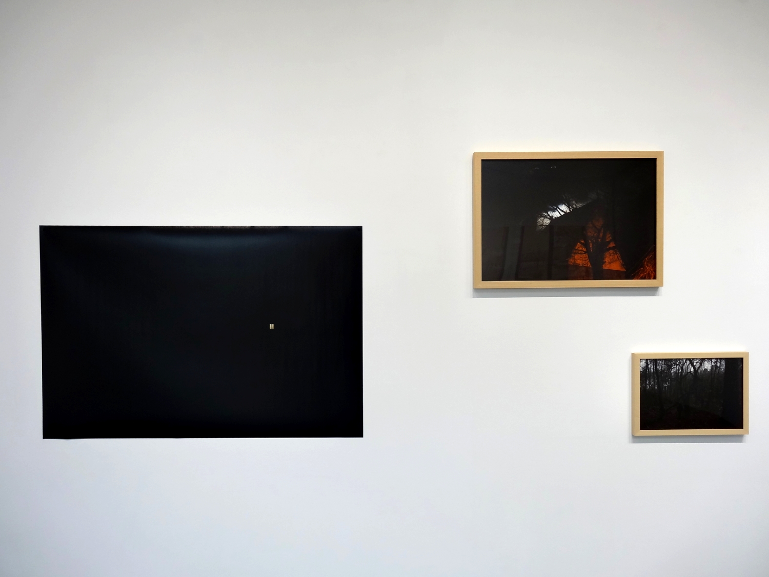 Vue de l'exposition Julie Meyer, Entre chien et loup, 2018.