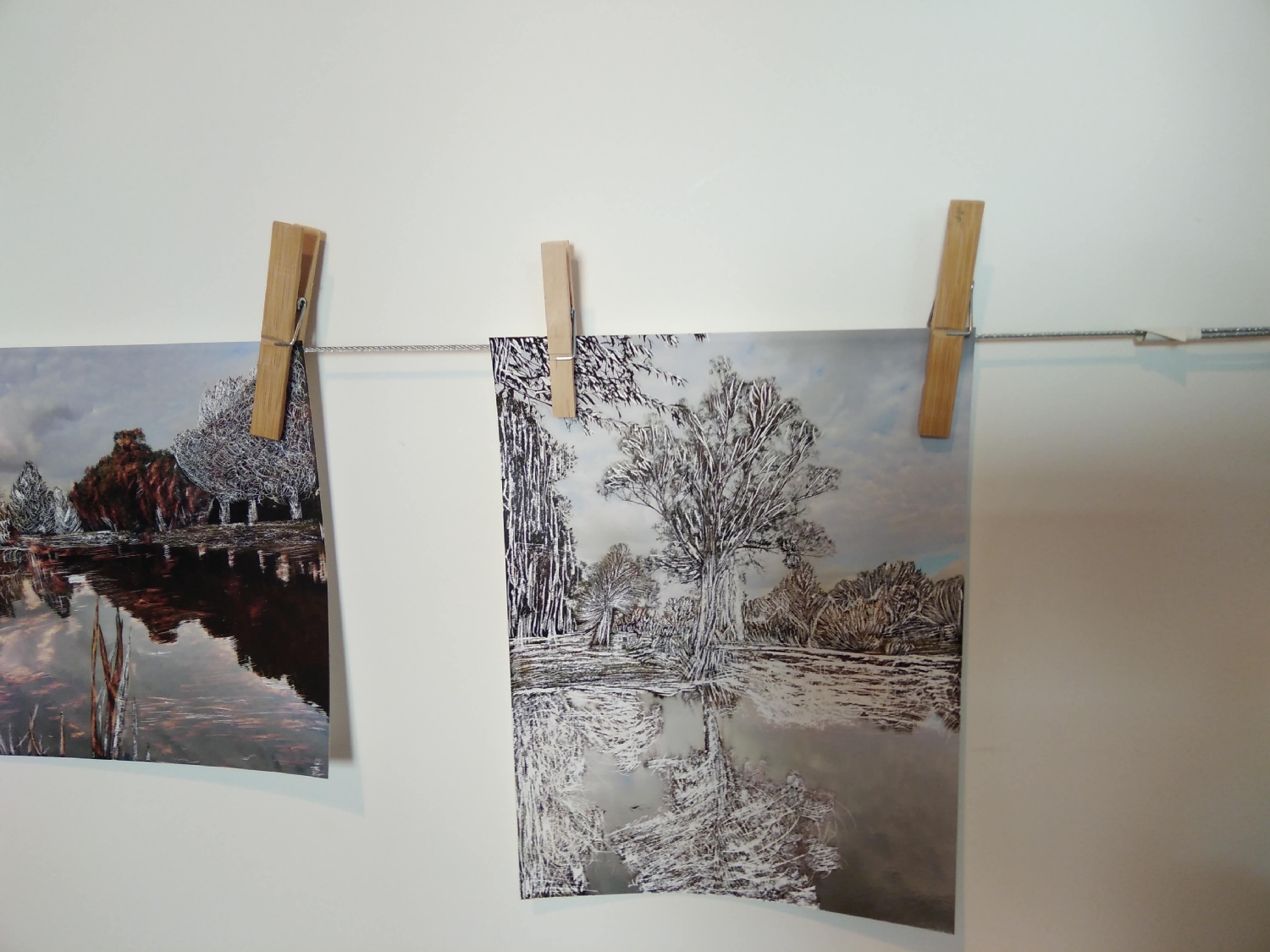 Photographies grattées par des particpant.e.s de Bédée