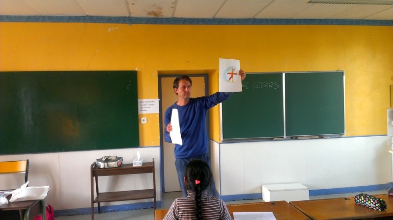 Rencontre avec les artistes et les CM2 de l'école Notre-Dame de Montfortfort-sur-Meu