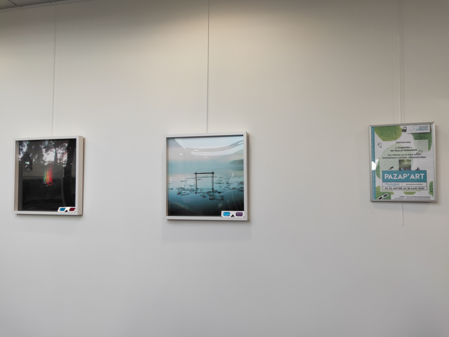 Vue de l'exposition Pascal Mirande, Graphitis