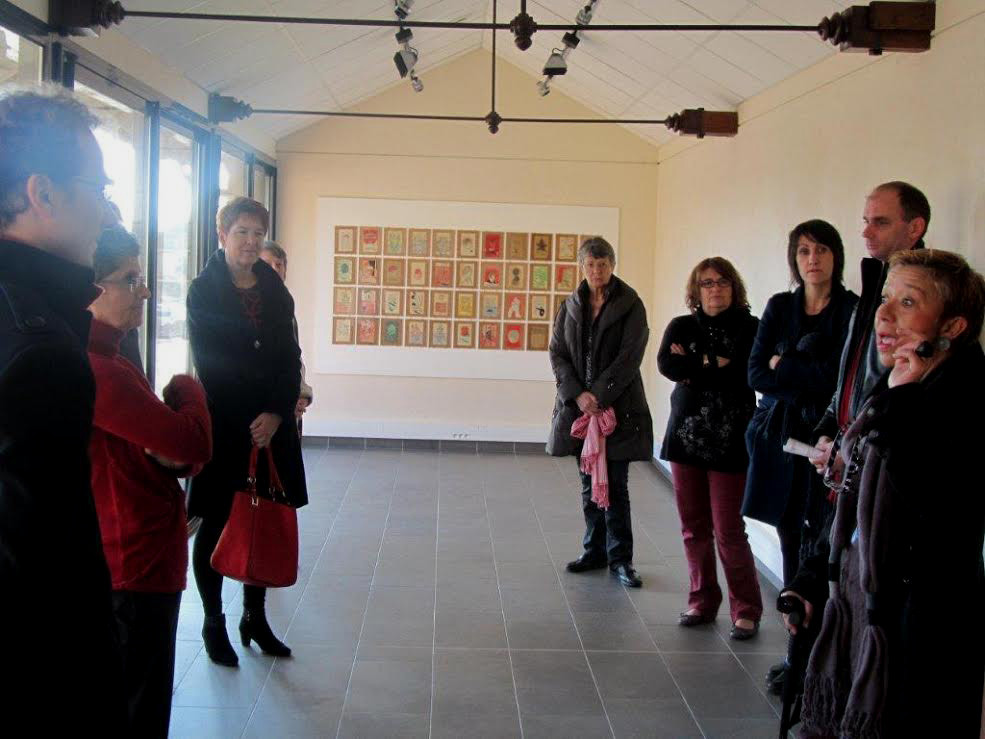 Inauguration du parcours art et littérature à la bibliothèque La Parchemine de Pleumeleuc