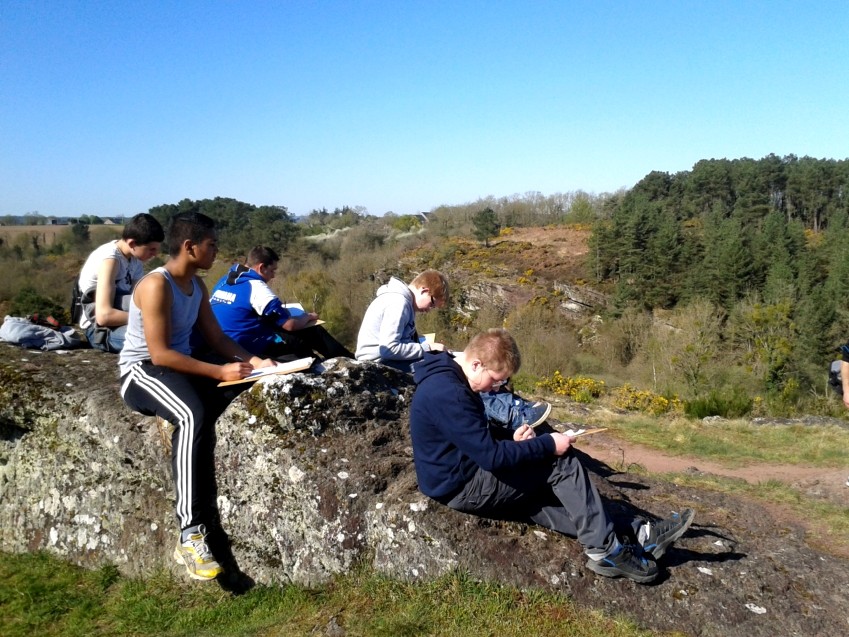 Découverte du vallon de la Chambre au loup (Iffendic) - croquis de paysage