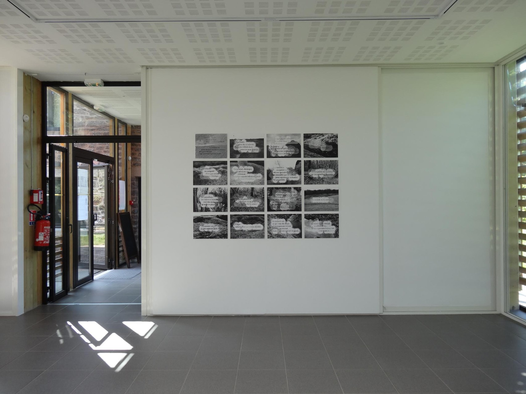 Vue de l'exposition Damien Marchal & Nylso, Trancher. Photo : L'aparté.