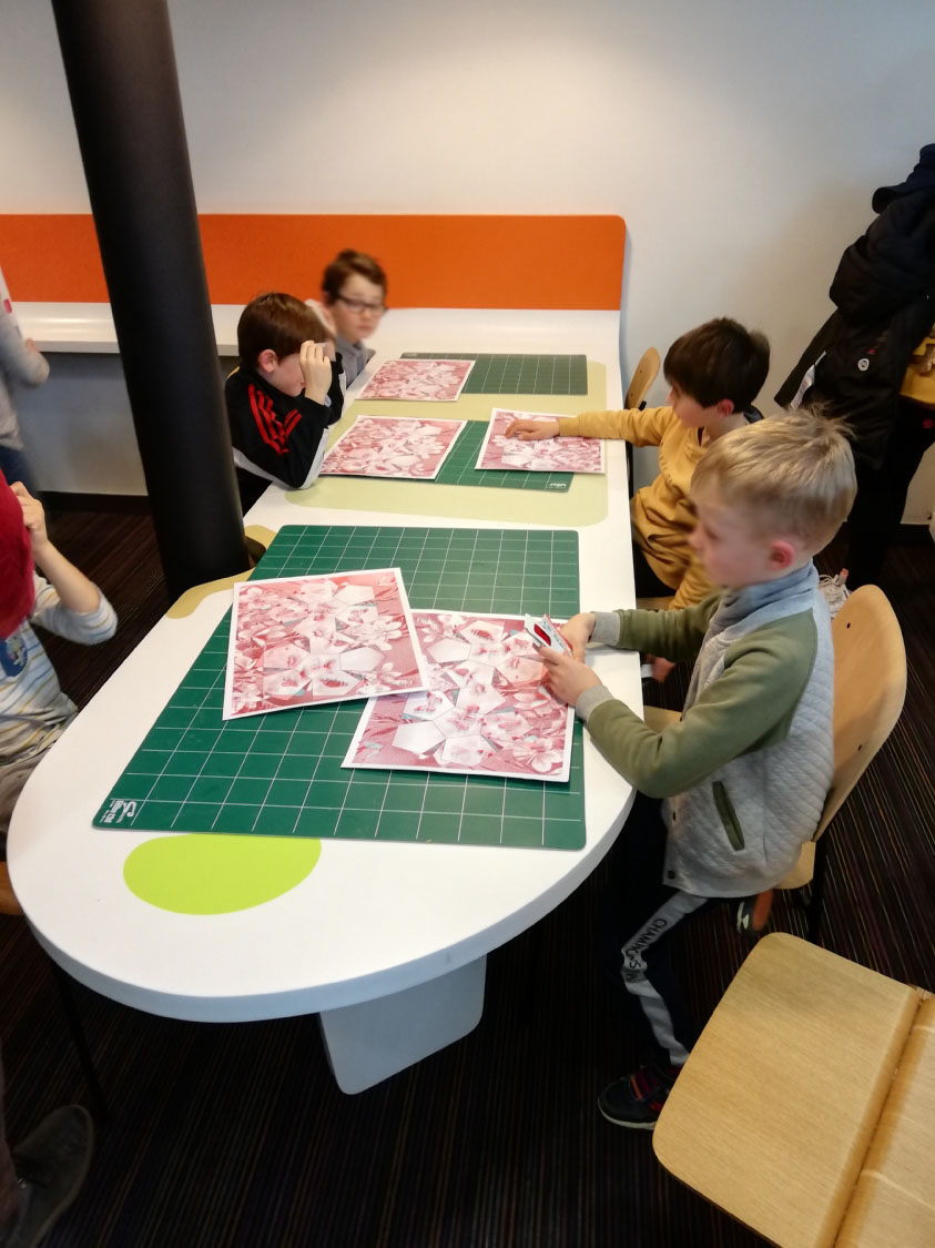 Atelier sérigraphie " La boîte à papillons" avec l'artiste Julien Duporté