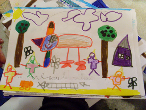 Dessin de la source du son choisi par l'élève - GS Montfort-sur-Meu