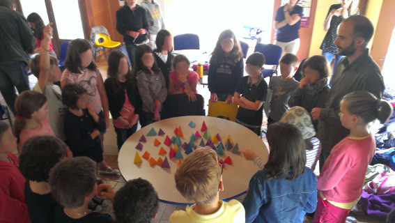 Atelier volumes - CE2-CM1 école élémentaire publique du Moulin à Vent de Montfort-sur-Meu