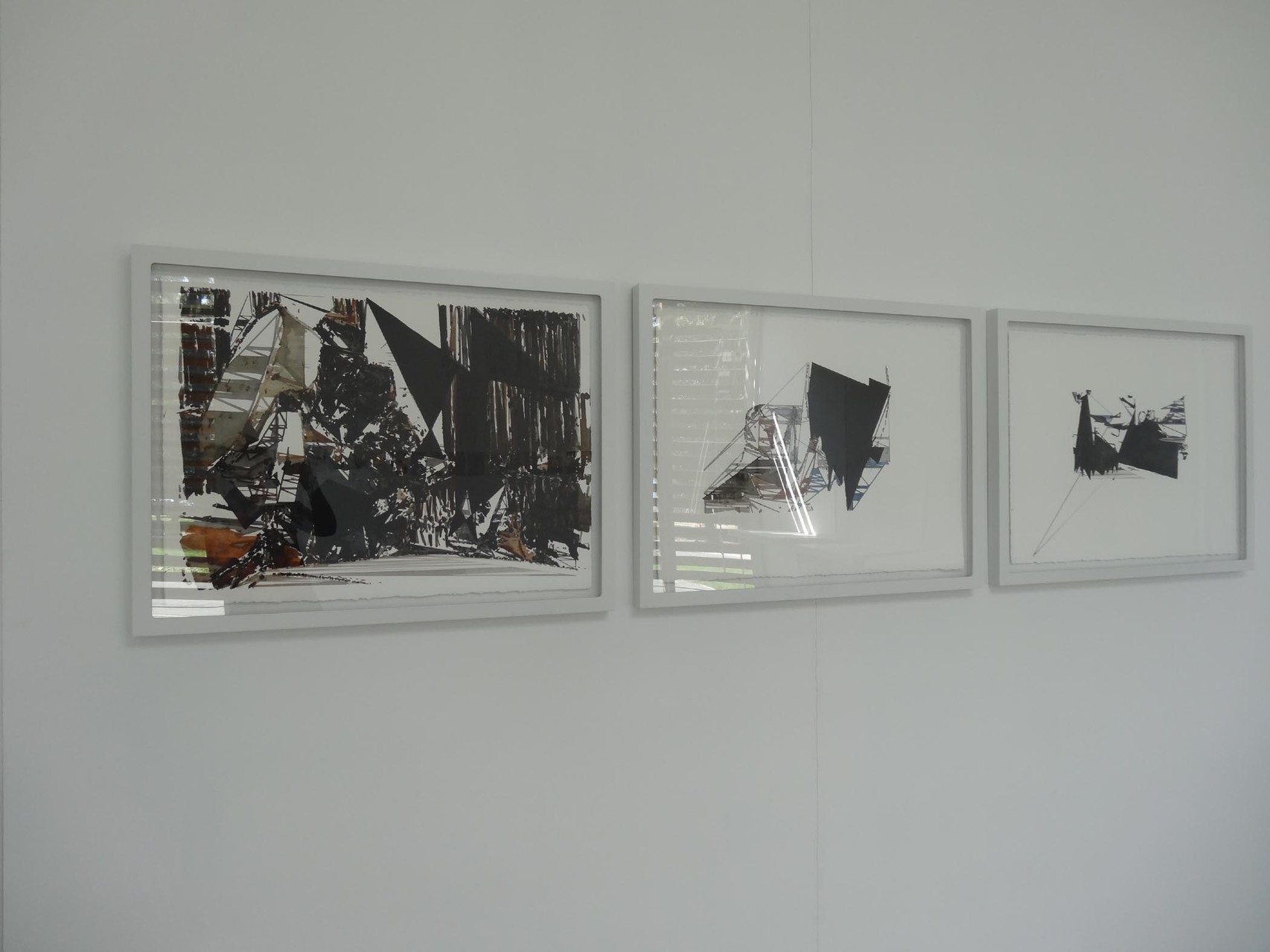 Vue de l'exposition Damien Marchal & Nylso, Trancher. Photo : L'aparté.