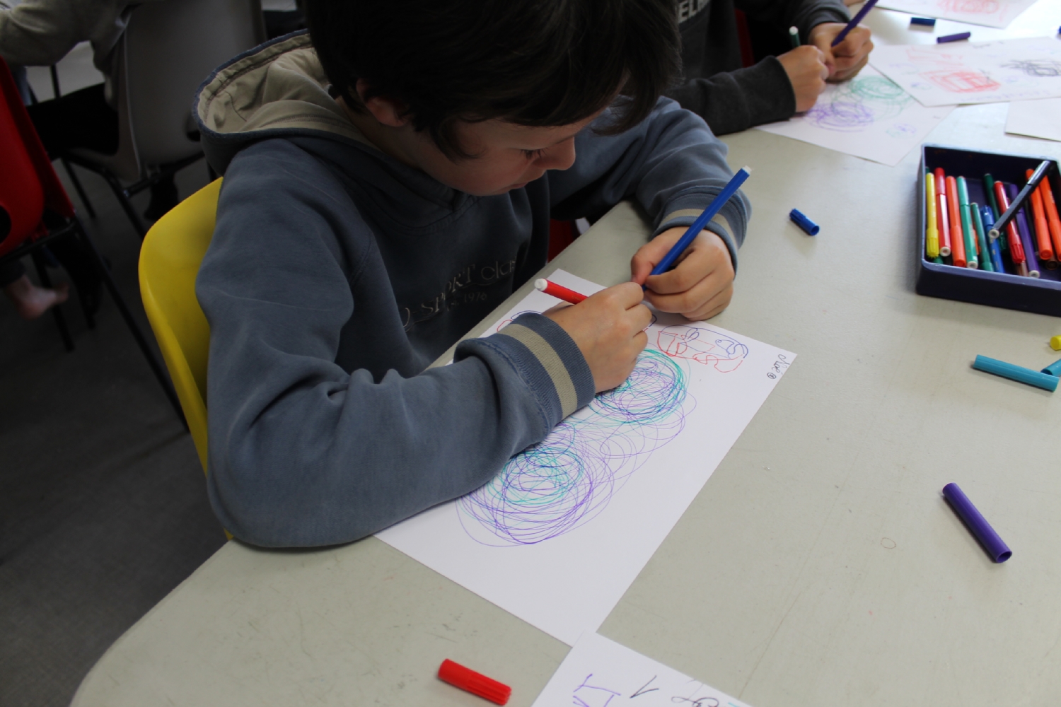 Classe de CE1-CE2 de l'école du Moulin à Vent de Montfort-sur-Meu