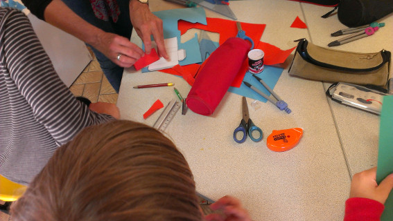 Atelier volumes - CE2 école élémentaire publique de Bédée