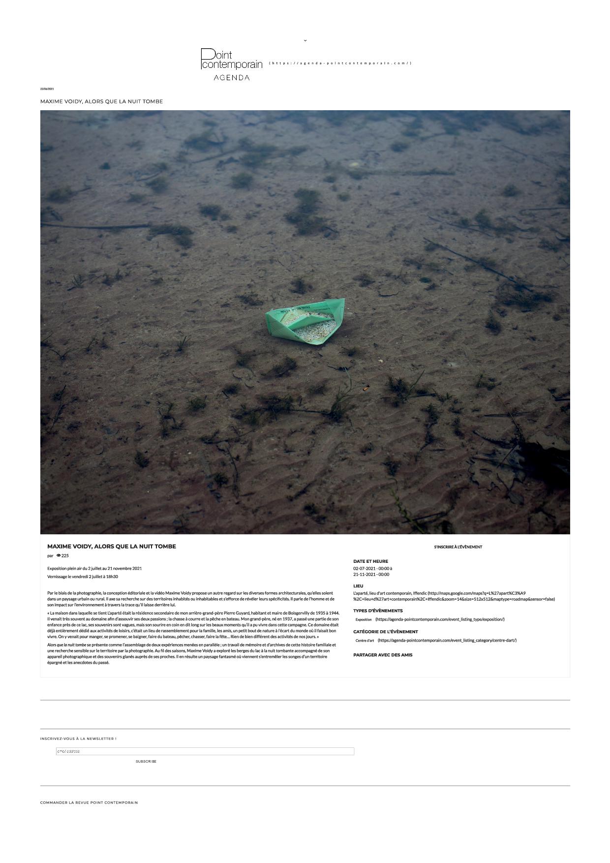 Annonce Point Contemporain