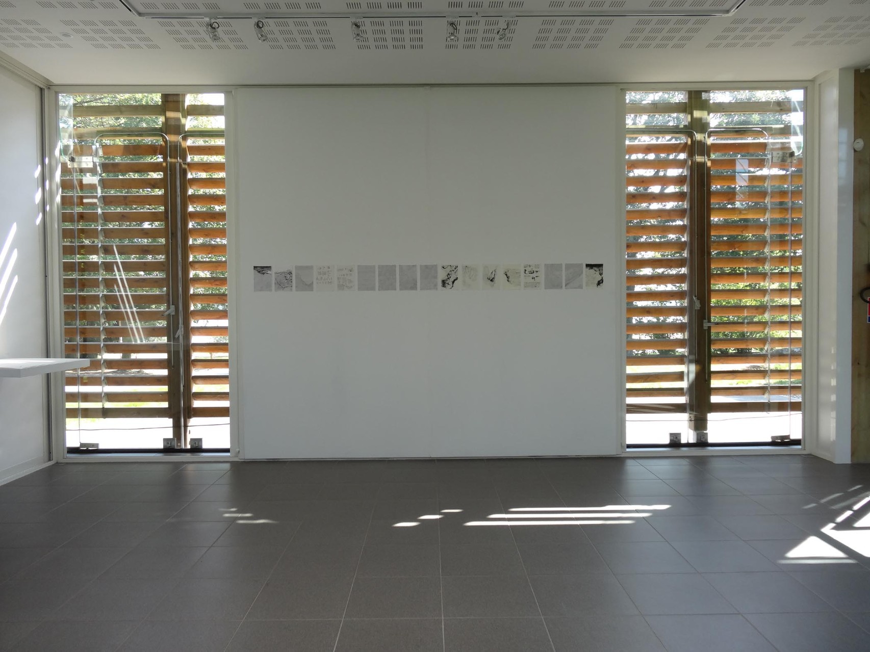 Vue de l'exposition Damien Marchal & Nylso, Trancher. Photo : L'aparté.