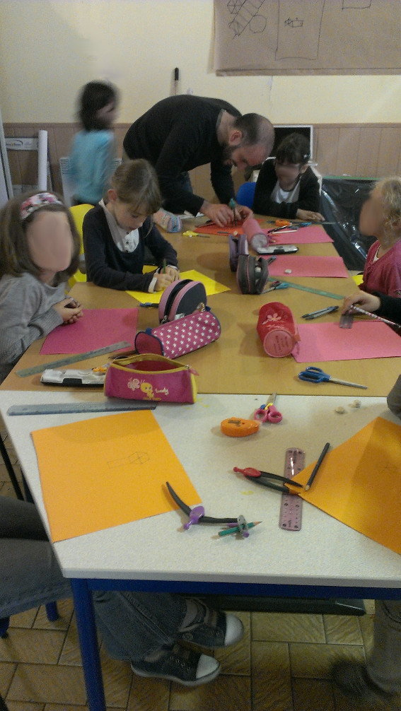 Atelier volumes - CE2 école élémentaire publique de Bédée