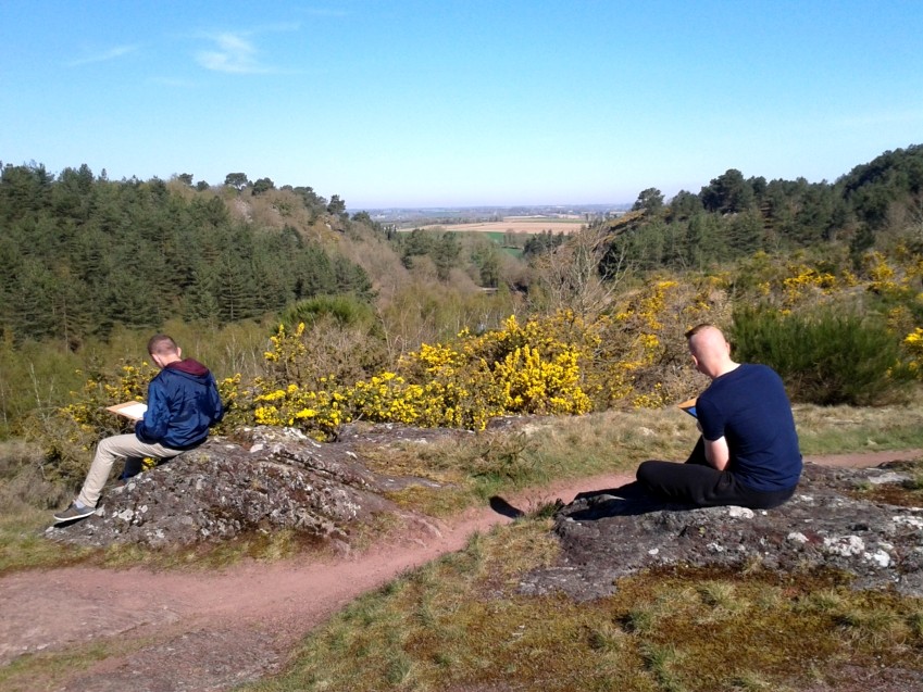 Découverte du vallon de la Chambre au loup (Iffendic) - croquis de paysage