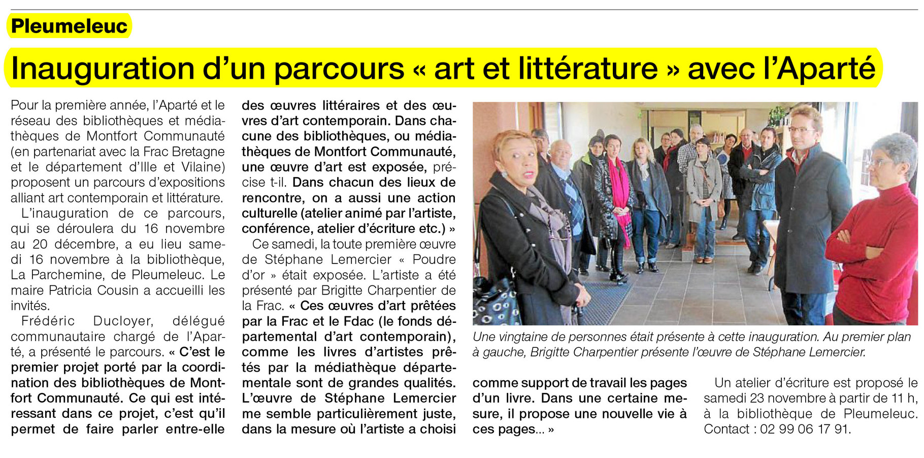 Ouest-France - 19 novembre 2013