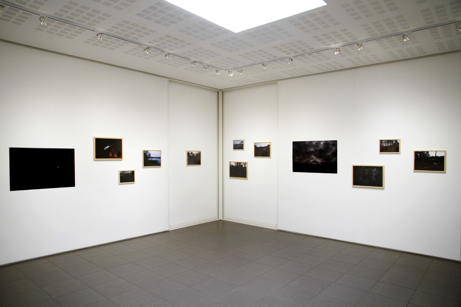 Vue de l'exposition Julie Meyer, Entre chien et loup, 2018.