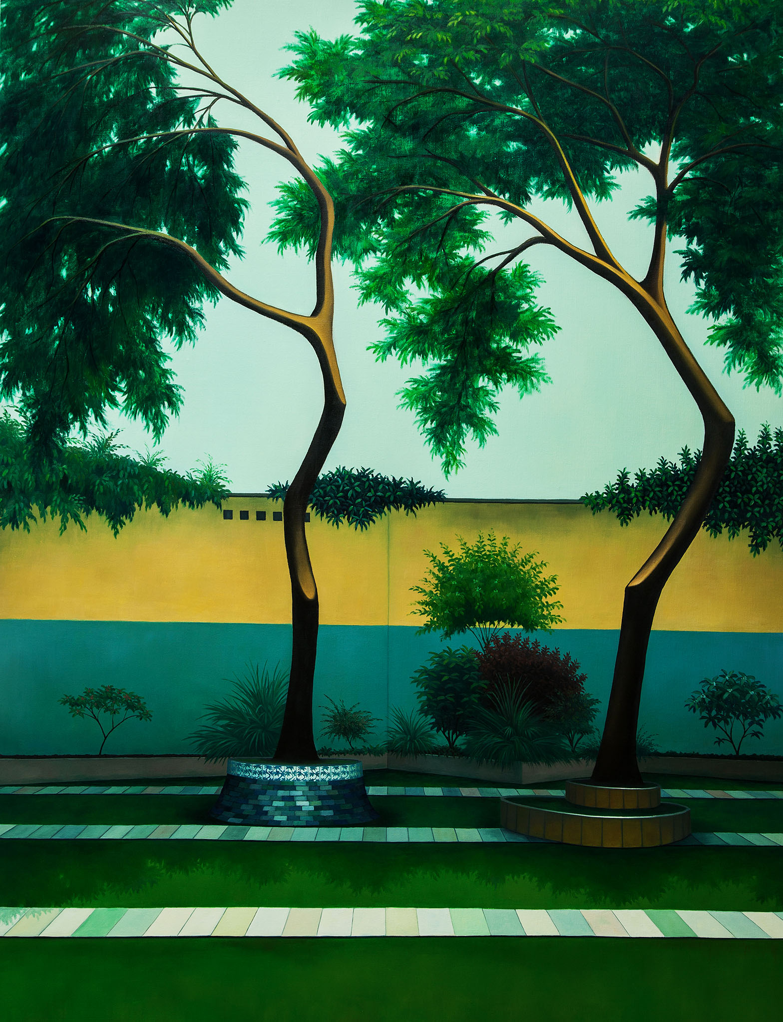 Dorian Cohen, nous danserons un jour ensemble 02, peinture à l'huile sur toile, 2019.