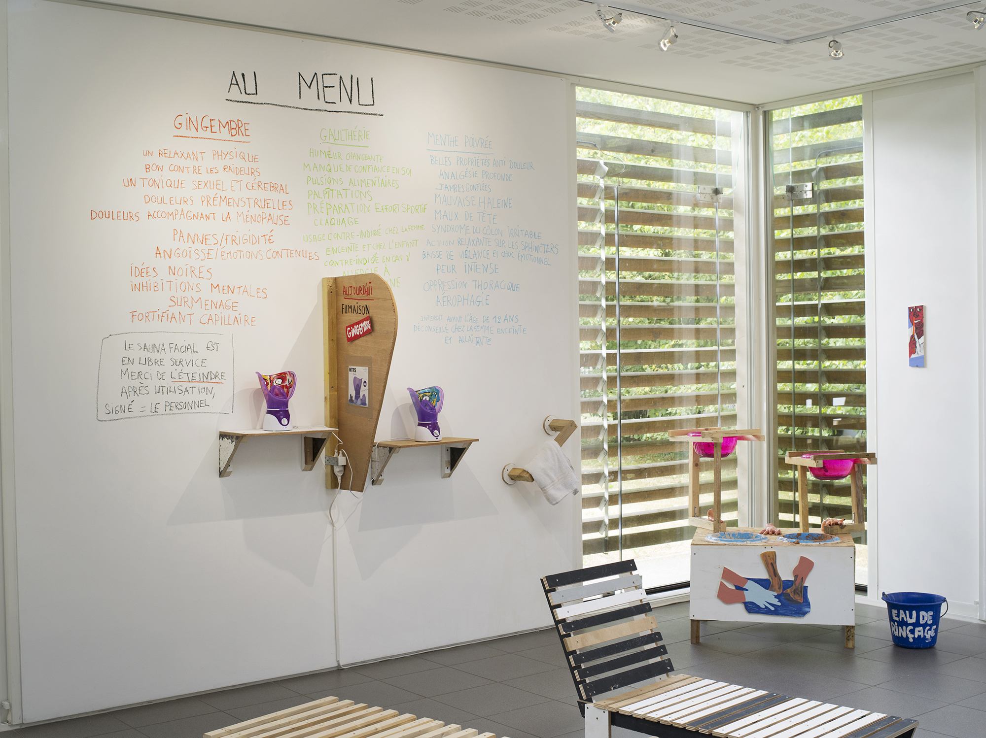 Vues de l'xposition Anaïs Touchot, J'y laisserai ma vieille peau. Photo : Vincent Malassis