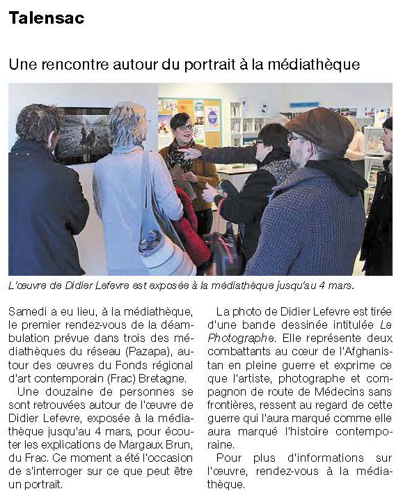 Article Ouest-France du 3 février 2017