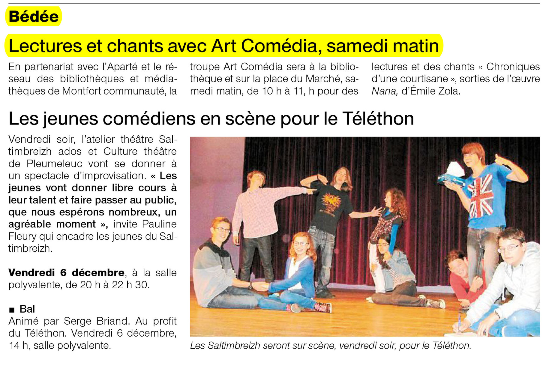 Ouest-France - 5 décembre 2013