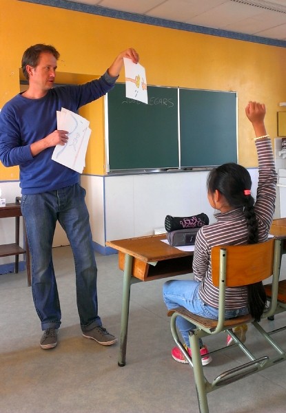 Rencontre avec les artistes et les CM2 de l'école Notre-Dame de Montfortfort-sur-Meu