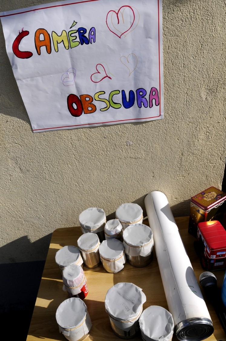 Vernissage de l'exposition "D'une école à une autre", école Gimbert de Guignen, 18 juin 2015.