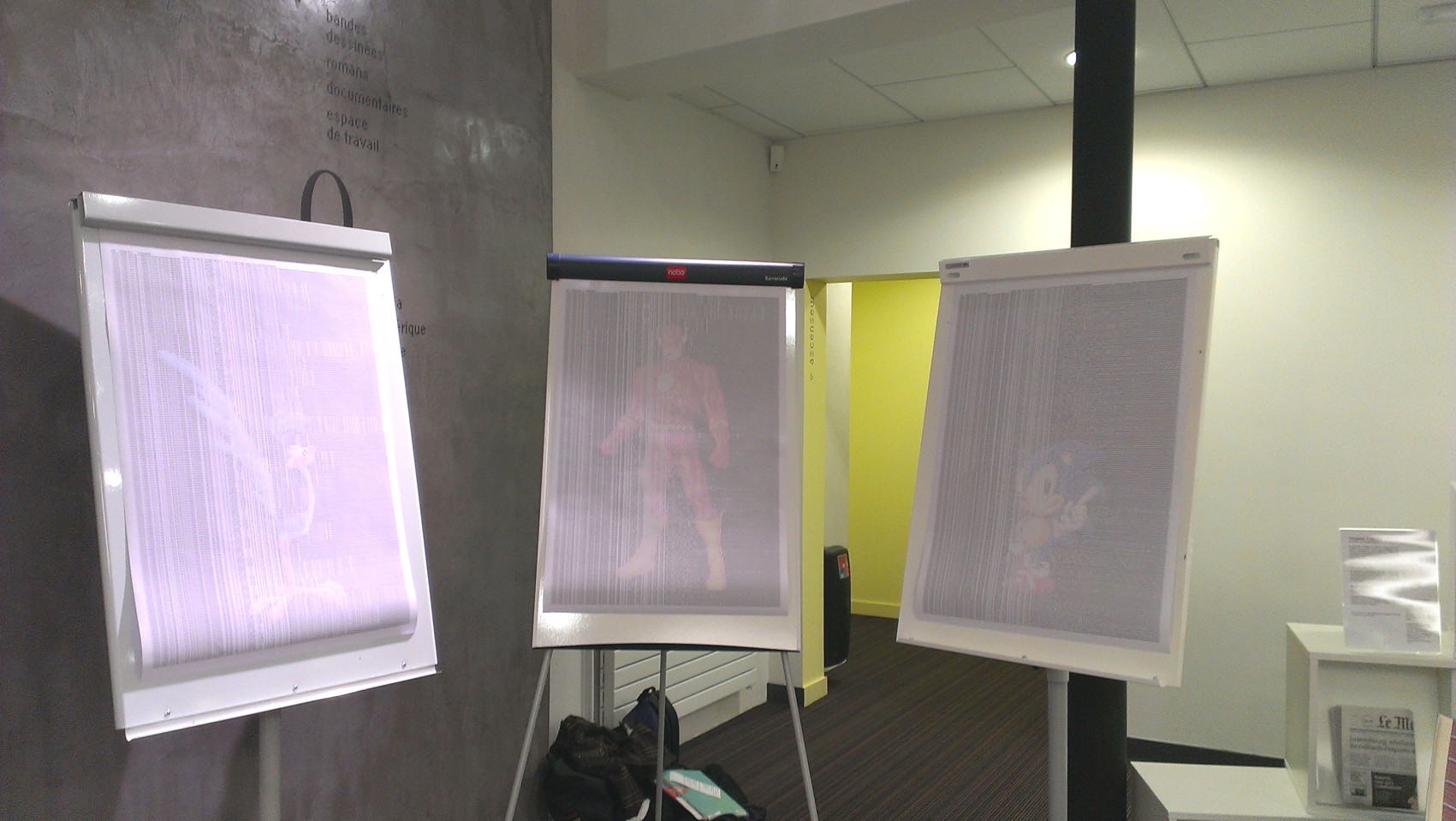 Thomas Tudoux, Mes Idoles, tableur informatique, 2009 