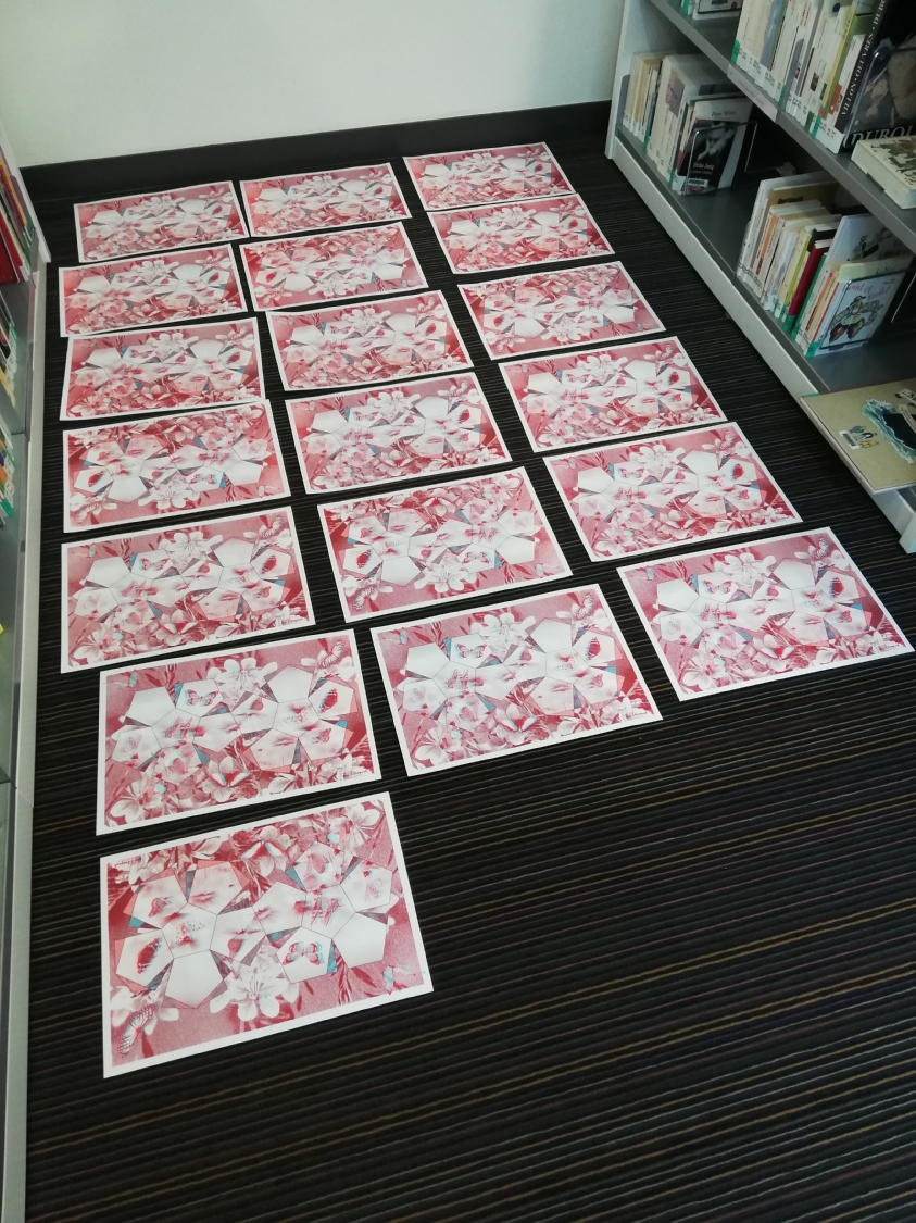 Atelier sérigraphie " La boîte à papillons" avec l'artiste Julien Duporté