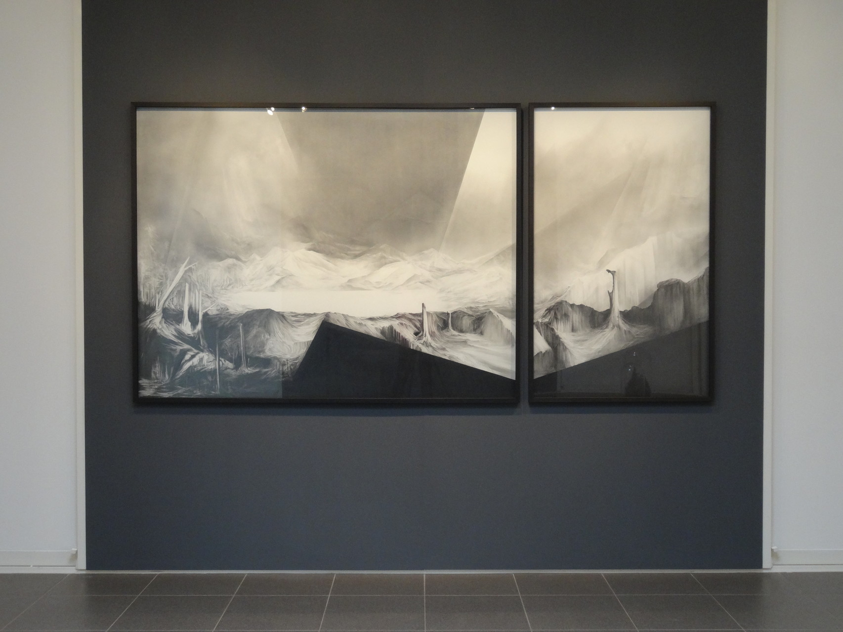 Vues de l'exposition Angélique Lecaille, After Dawn, 2014.