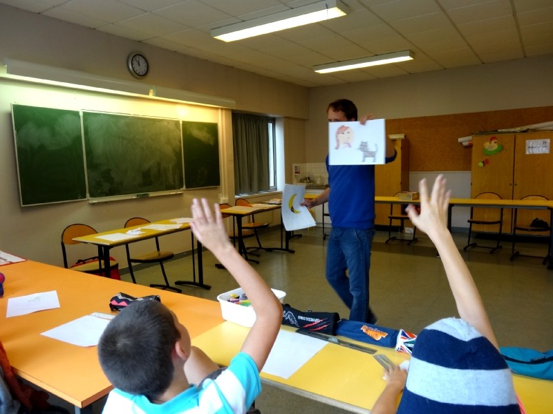 Rencontre avec les artistes et les CM2 des Trois rivières de Breteil