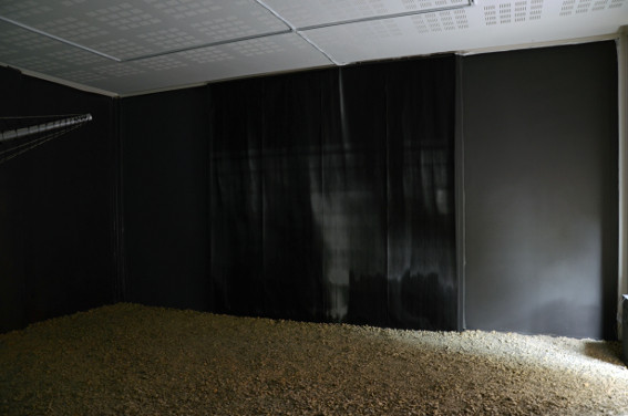 Vue de l'exposition Cécile Beau et Nicolas Montgermont, Radiographie, 2013. Photo : Hervé Beurel.