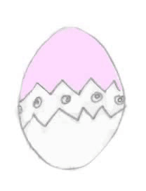 Easter egg Osterei im Gras