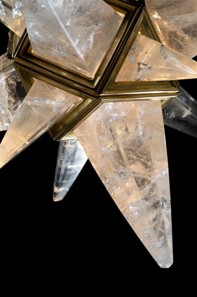 rock Crystal chandelier.Alexandre VOSSION DESIGN