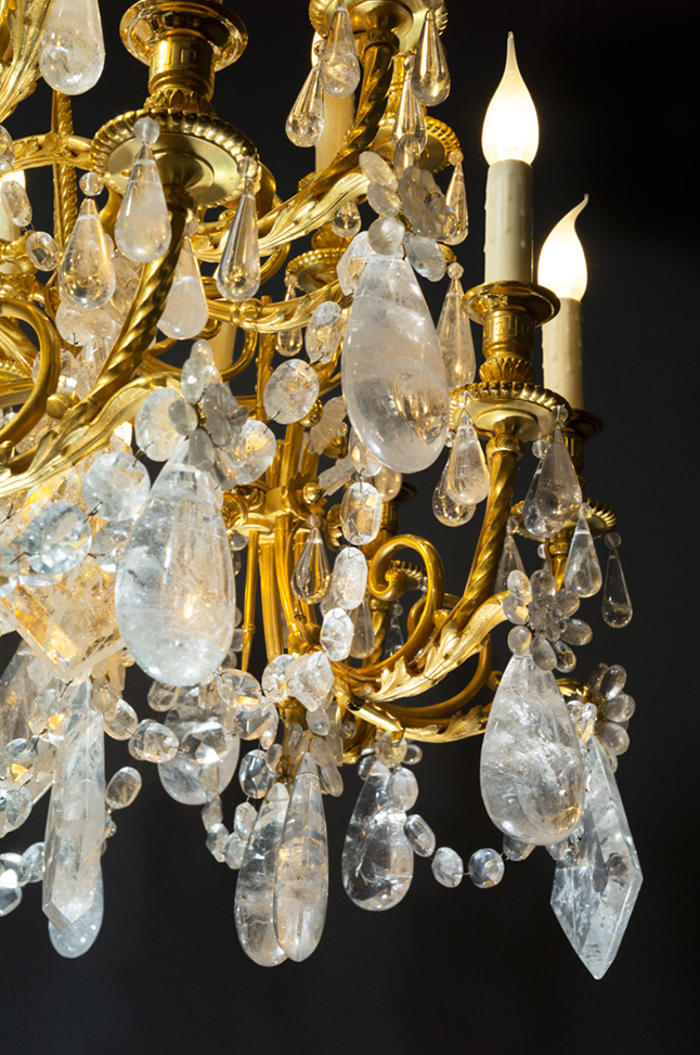 rock Crystal chandelier.Alexandre VOSSION