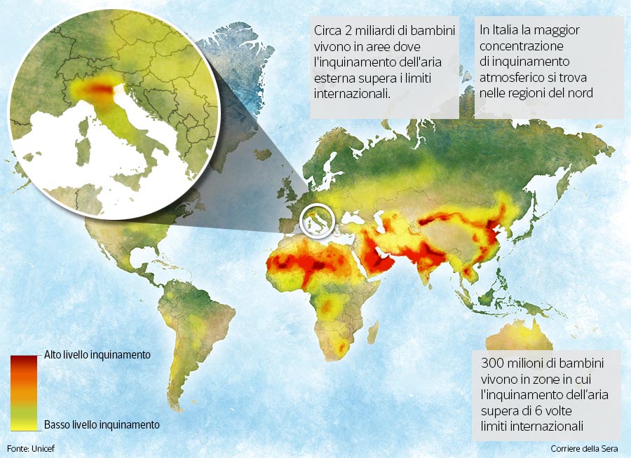 Inquinamento ambientale e conseguenze (Clicca qui per andare sul sito ufficiale di Fridays For Future)