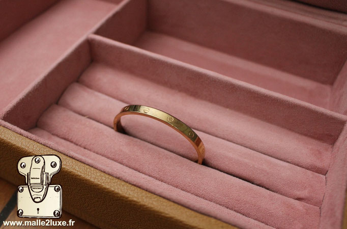Boite a bijoux sur mesure malle2luxe haute joaillerie. pour bracelet
