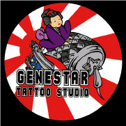 tattoo art okinawa sticker