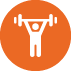 Figur die Krafttraining macht