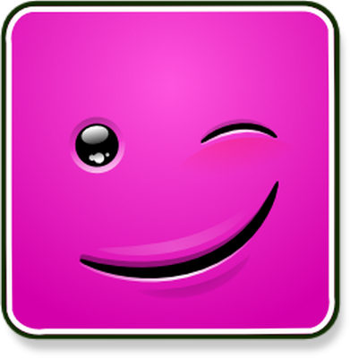 smiley carré - émoji - émoticônes - smiley émoticône émoji cartoon clipart illustration - artémotic
