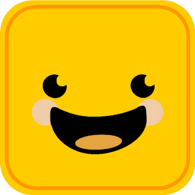 smiley carré - émoji - émoticônes - smiley émoticône émoji cartoon clipart illustration - artémotic