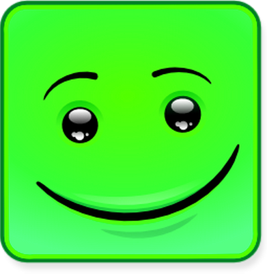 smiley carré - émoji - émoticônes - smiley émoticône émoji cartoon clipart illustration - artémotic